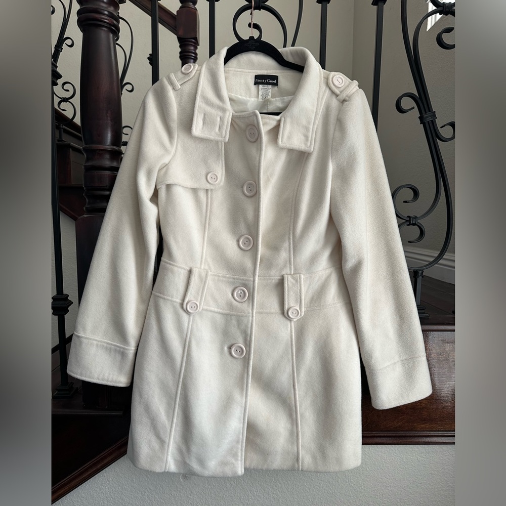 Cream Peacoat